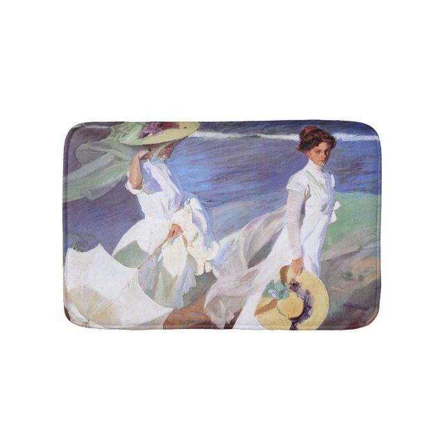 Joaquin Sorolla Women Walking Beach Badematte (Vorderseite)