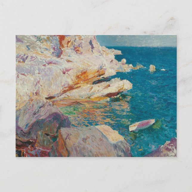 Joaquin Sorolla Y Bastida - Felsen bei Javea. Postkarte (Vorderseite)