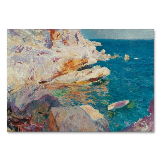 Joaquin Sorolla Y Bastida - Felsen bei Javea. Tischnummer (Vorderseite)