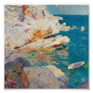 Joaquin Sorolla Y Bastida - Felsen in Javea. Fotodruck