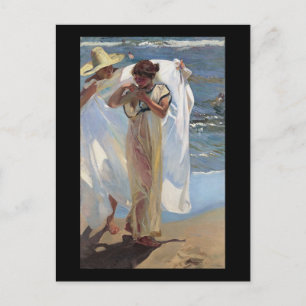 Joaquín Sorolla y Bastida Nach dem Bad Postkarte