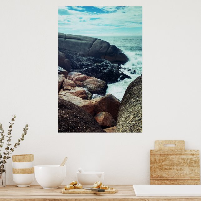 Joaquina - pedras poster (Küche)