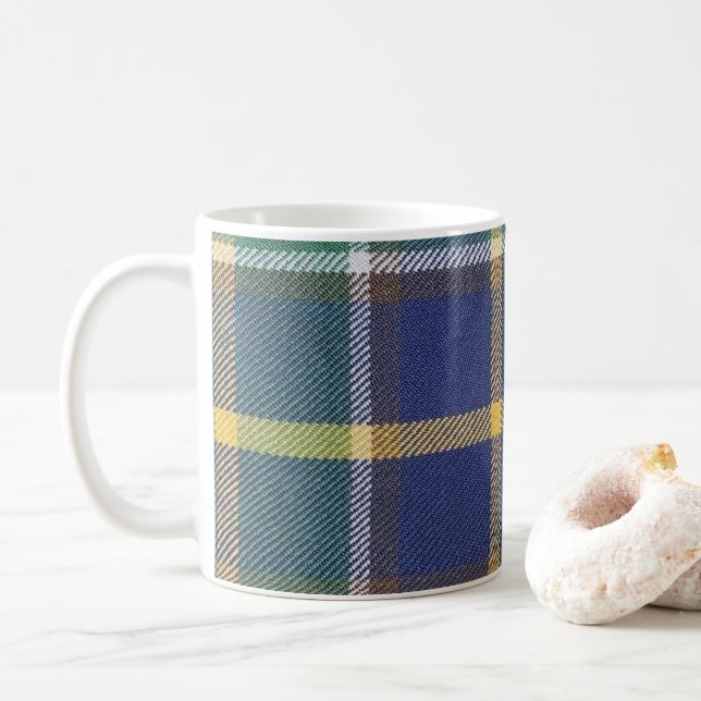 Joass, William (Personal) Tartan Kaffeetasse (Mit Donut)
