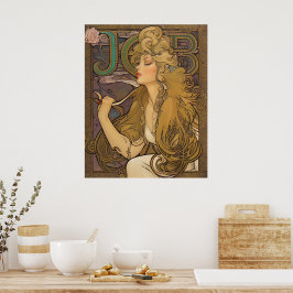Job - Alphonse Mucha Remix Poster