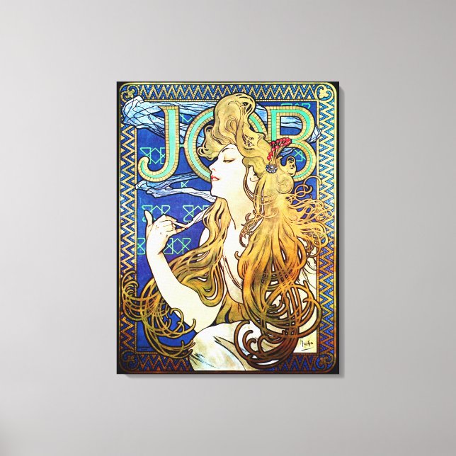JOB von Alphonse Mucha Leinwanddruck (Vorderseite)