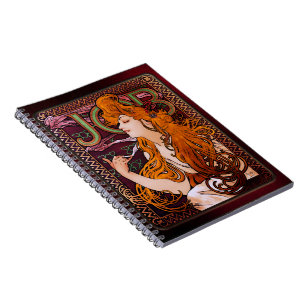 JOB von Alphonse Mucha Notizblock