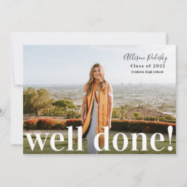 Job Well Done Abschluss Foto Class 2022 Ankündigung