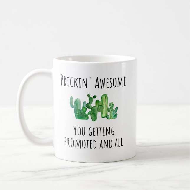 Job Werbeaktion Neue Position Gratulation Geschenk Kaffeetasse (Links)