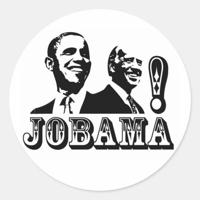 JOBAMA! RUNDER AUFKLEBER (Vorderseite)