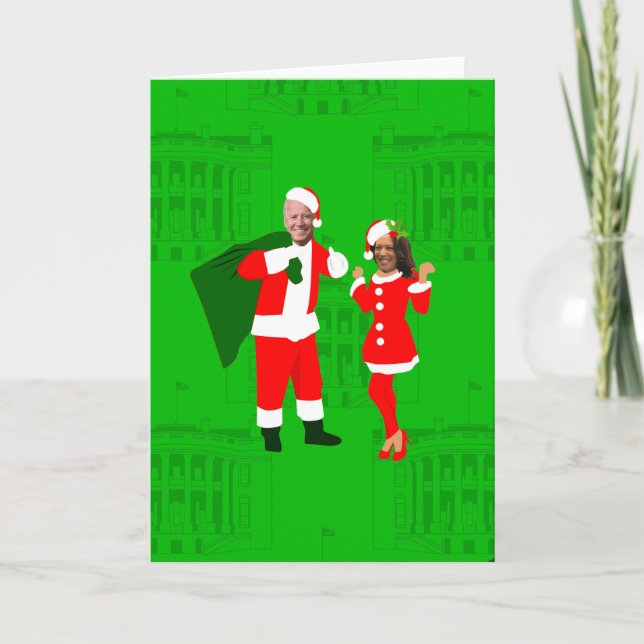 jobiden santa kamala harris christmas einladung (Vorderseite)