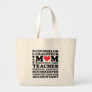 Jobs de maman Fête des mères Sac fourre-tout cla