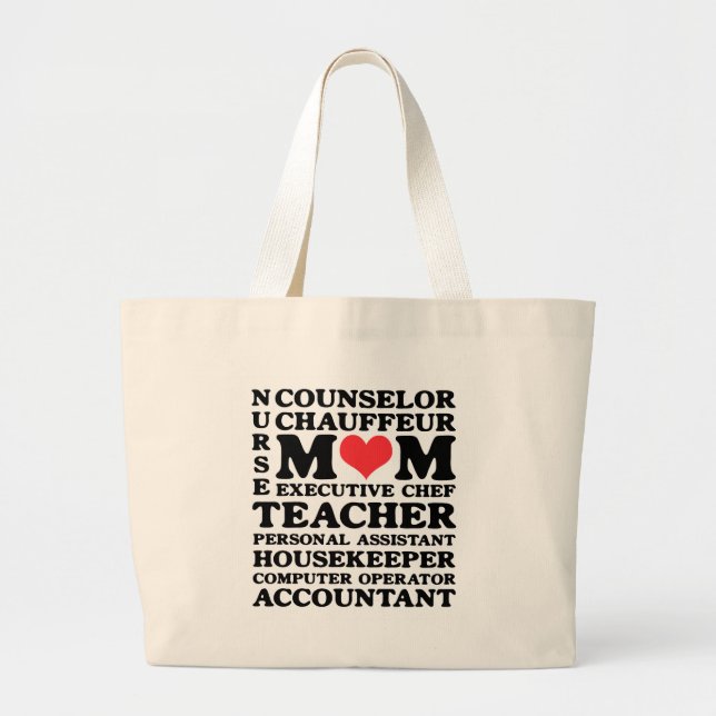 Jobs de maman Fête des mères Sac fourre-tout class (Devant)
