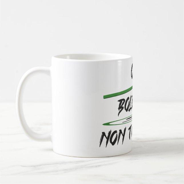 Jochnachricht über Altersgrafiken und Wörter Kaffeetasse (Links)