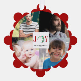 JoChristmas 4 Foto Collage Familienbild Ornament Karte