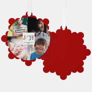 JoChristmas 4 Foto Collage Familienbild Ornament Karte