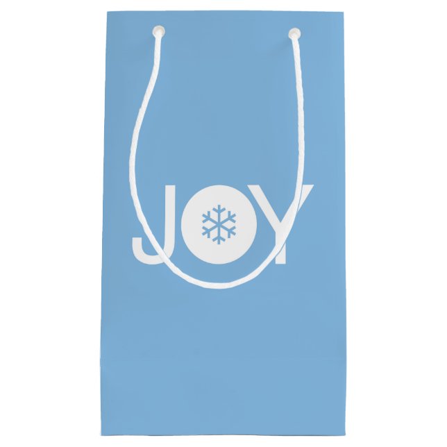JoChristmas Blue Gift Bag Kleine Geschenktüte (Vorderseite)
