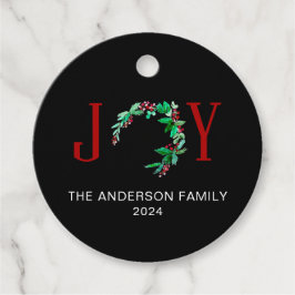 JoChristmas Half Wreath Holiday Minimalistisch Geschenkanhänger