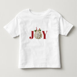 JoChristmas Sand Dollar Holly Berries Küste Kleinkind T-shirt