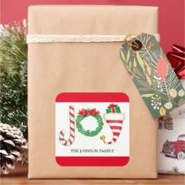 JoChristmas Watercolor Stickers