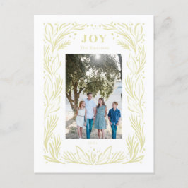 JoChristmas Wreath Foto Green Postkarte