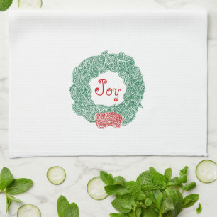 JoChristmas Wreath Geschirrtuch