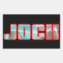 JOCK Rectangle Stickers