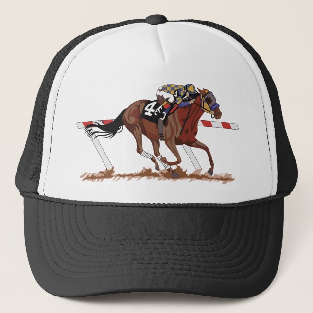 Jockey auf Racehorse Truckerkappe (Vorderseite)