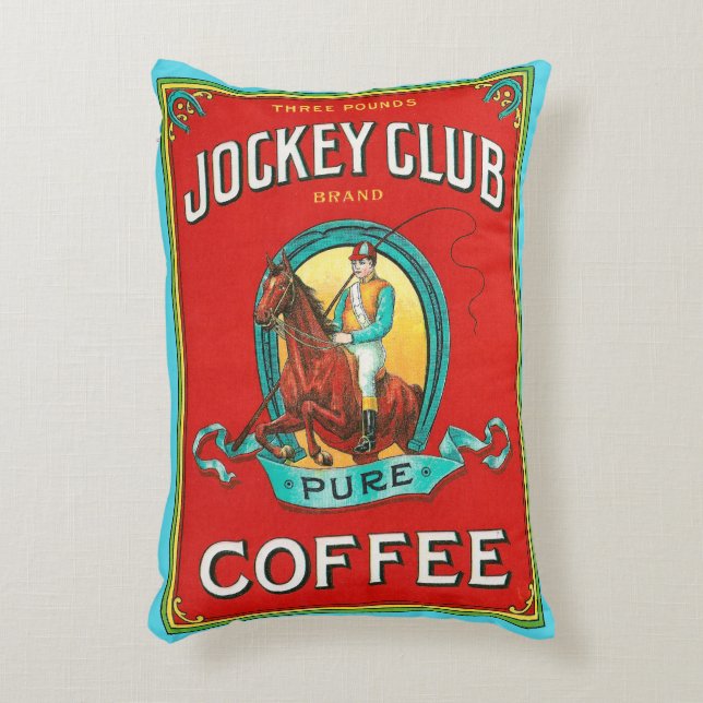 Jockey Club Coffee Dekokissen (Vorderseite(Vertikal))