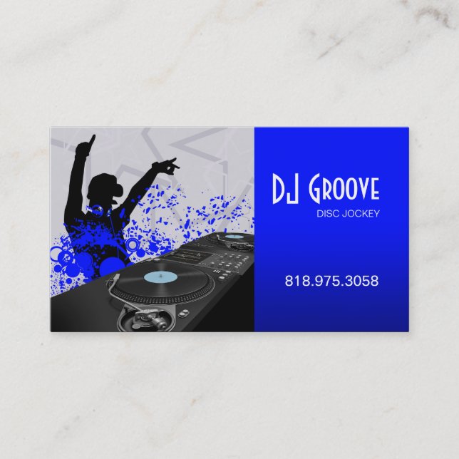 Jockey de disque de disc-jockey de hip hop - carte (Devant)