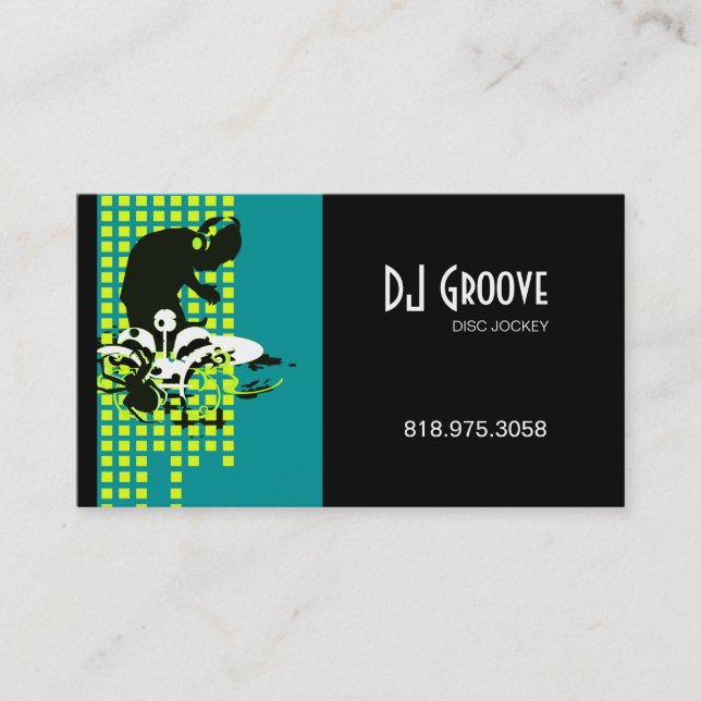 Jockey de disque du DJ Mixmaster - carte (Devant)
