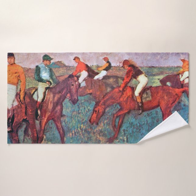 Jockey et cheval, Edgar Degas (Serviette de bain)