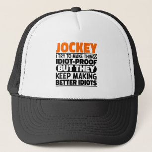 Jockey I versuche, Dinge zu machen Lustige Sprüche Truckerkappe