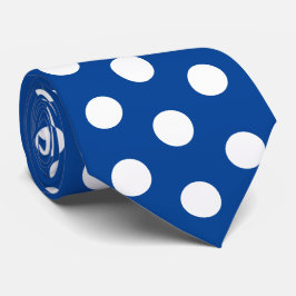 Jockey Silks Dots Blue und White Derby Krawatte