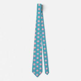 Jockey Silks Pink Dots auf Blue Green Derby Krawatte