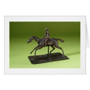 Jockey sur un cheval (bronze)