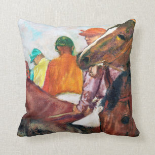 Jockey und Horse, Edgar Degas Kissen