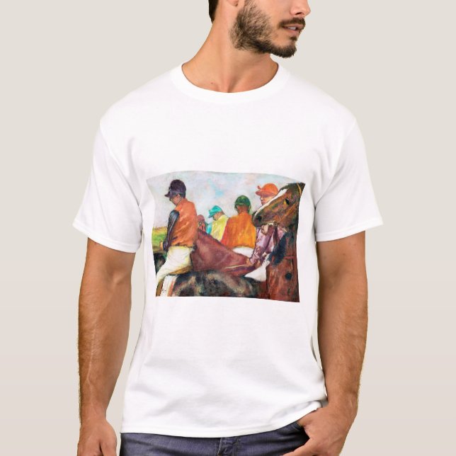 Jockey und Horse, Edgar Degas T-Shirt (Vorderseite)