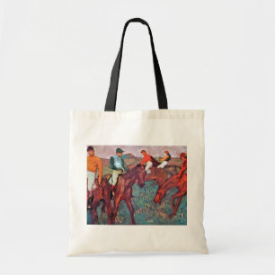 Jockey und Horse, Edgar Degas Tragetasche