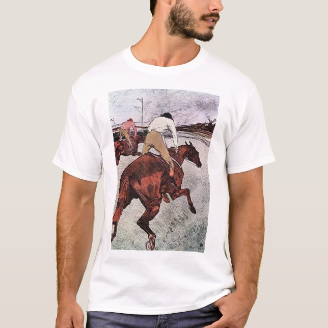 Jockey und Race Horse, Lautrec T-Shirt (Vorderseite)