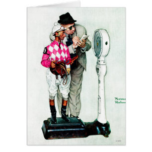 Jockey Weighin by Norman Rockwell