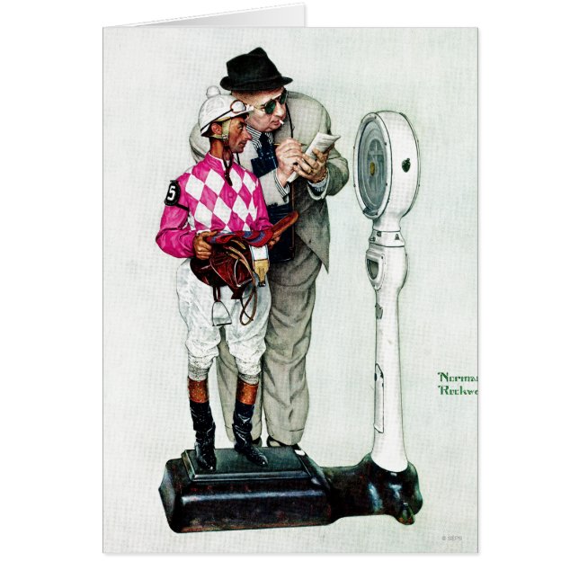 Jockey Weighin von Norman Rockwell (Vorne)