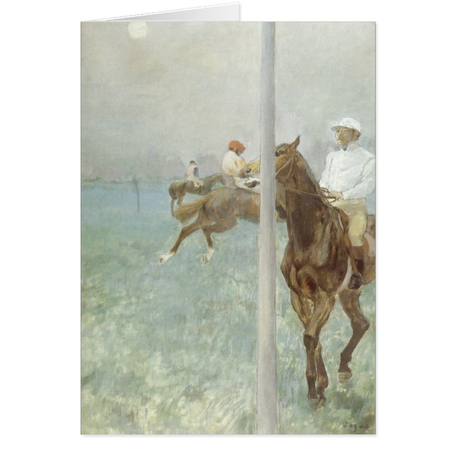 Jockeys Before the Race von Edgar Degas (Vorne)