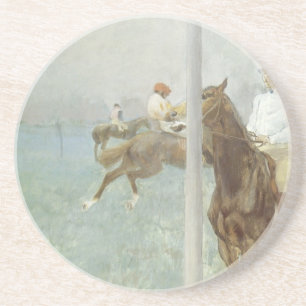 Jockeys Before the Race von Edgar Degas Getränkeuntersetzer