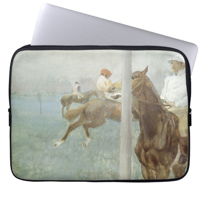 Jockeys Before the Race von Edgar Degas Laptopschutzhülle (Vorderseite)