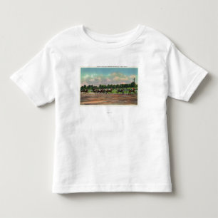 Jockeys, die Pferderennen an der Rennstrecke Kleinkind T-shirt
