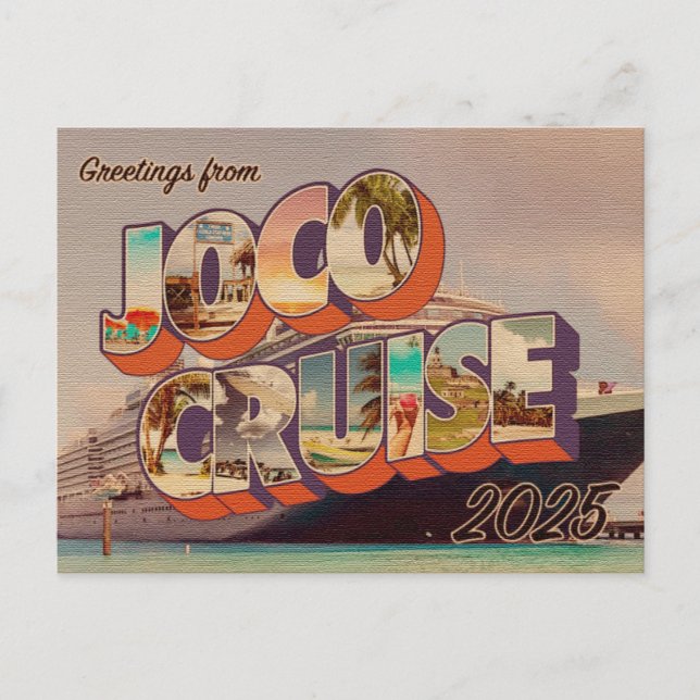 JoCo-Karte 2025 Vintag Look 1 Postkarte (Vorderseite)