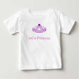 JoCo Princess mit lila Tiara Baby T-shirt