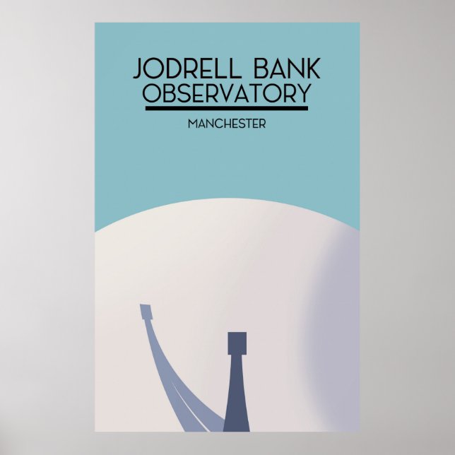 Jodrell Bank Observatory Space Art. Poster (Vorne)