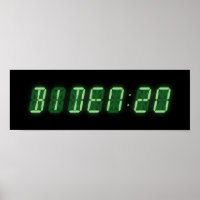 Joe Biden 2020 Digitale Uhr