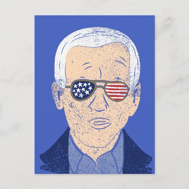 Joe Biden 2020 Wahl Distressed Graphic Postkarte (Vorderseite)